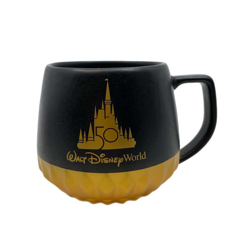 Starbucks Black Gold Disney World 50th Anniversary Mug | Collectible